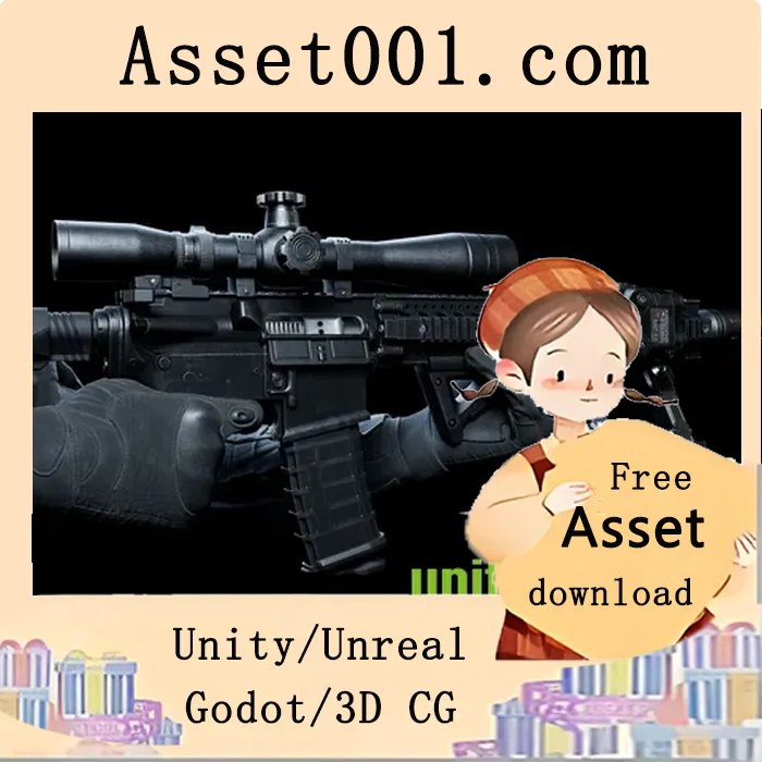 高细节4K模型包：含枪械与手臂，支持移动端优化|ShooterStarter FPS Arm A v5.1+