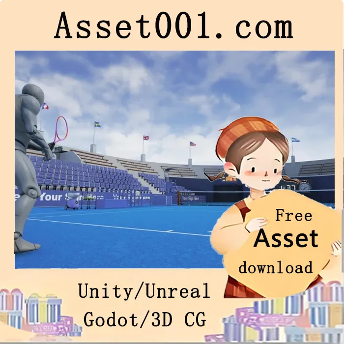 French Open Tennis Court & Blueprint v4.24+