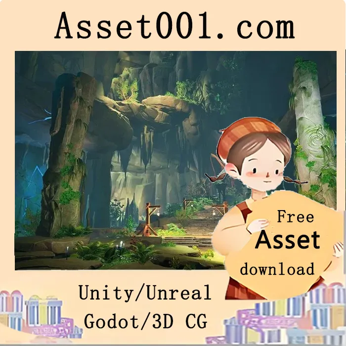 Stylized Lost Cave ( Lost Cave LP 3D Dungeon Cave Cave Lost Stylized Stylised ) 5.5