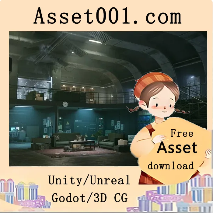 152个独特模型构建的冷战地下掩体环境场景|Cold War Underground Bunker