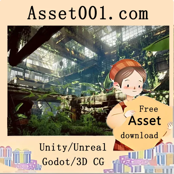 基于物理渲染的模块化工厂建筑构建系统|Old Train Factory