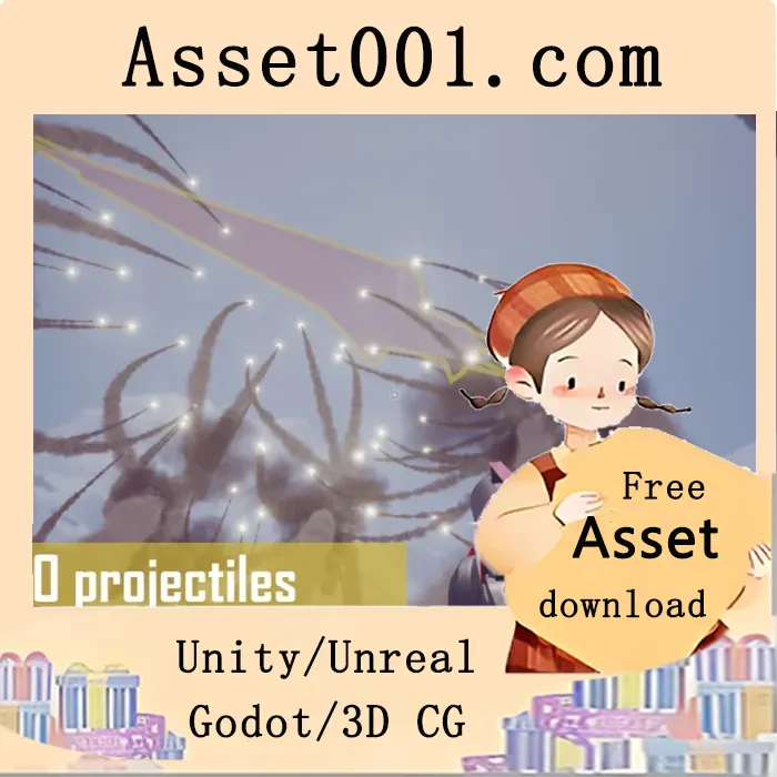 Unity项目集：20种可定制弹道武器包|Projectiles Pack v5.1+