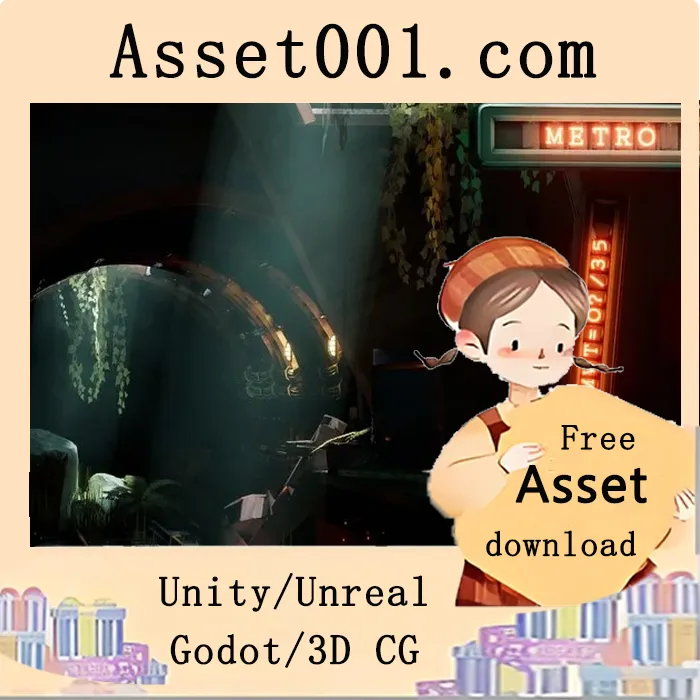 Unity Metro 15环境包：打造赛博朋克第一人称射击游戏（支持VR/AR）|Metro 15 - Environment Pack