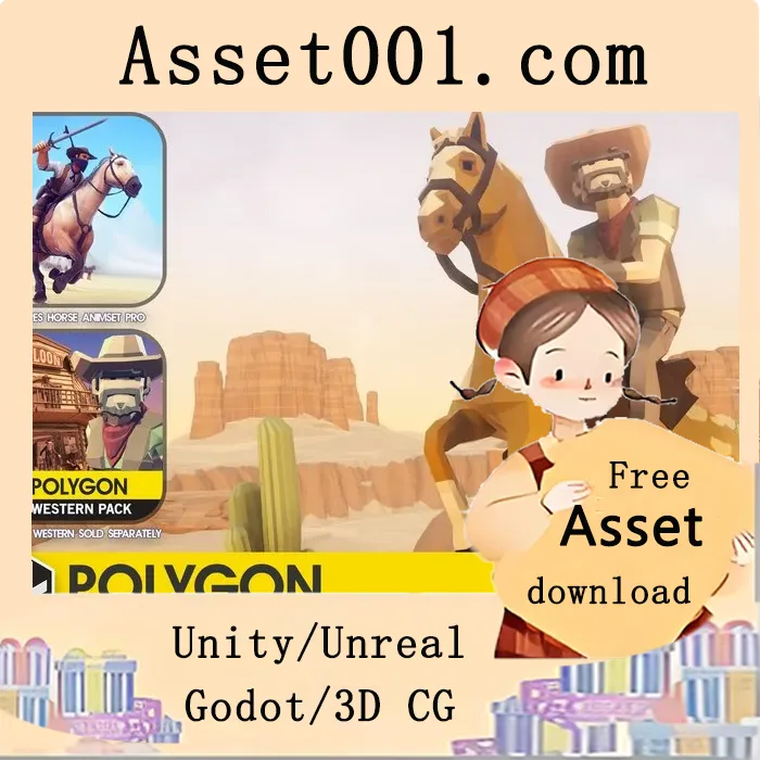 POLYGON - 马匹包 (5.2) | UE5.x 适配低多边形马匹资产|POLYGON - Horse Pack (5.2)