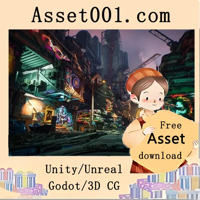 Unity工业废墟环境套装：打造真实赛博朋克场景的完整资源包|Cyber Scrapyard Environment Kit