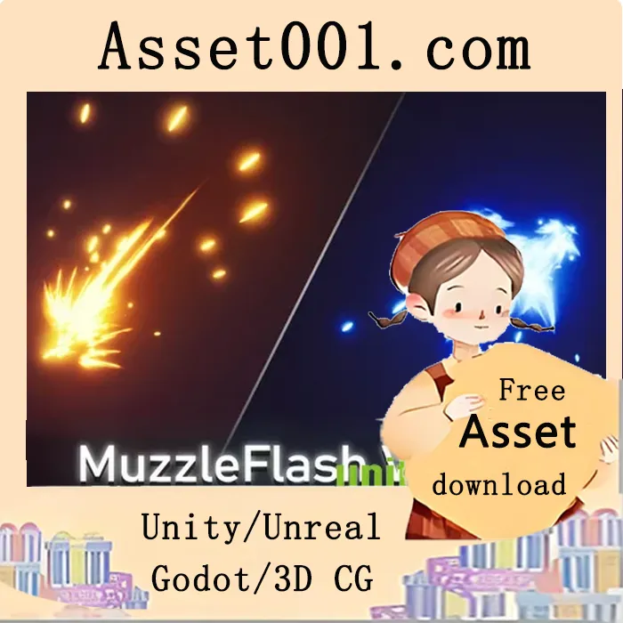 Unity muzzleflash VFX 包含75个可直接使用的枪口火焰效果|MuzzleFlash Vol. 2 VFX Pack v4.26+