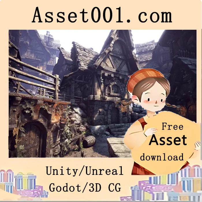 高精度模块化中世纪幻想村庄环境套装|DETAILED - Medieval Village v4.27+