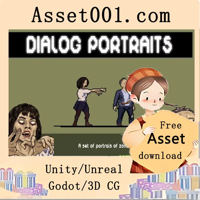 像素僵尸图标集：为恐怖对话增添情感与氛围|Zombie Icon Pixel Pack for Dialogues