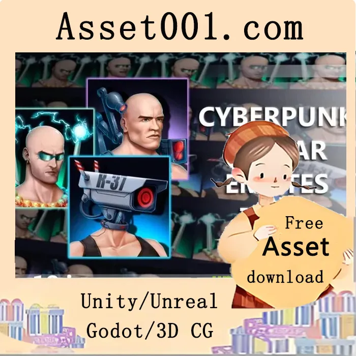 赛博朋克3：具备情感表达的虚拟角色集合|Cyberpunk 3 Avatar Characters with Emotions