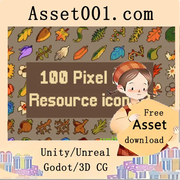 Nature Things 32×32 像素艺术图标包——2D游戏开发资源推荐|Nature Things Pixel Art 32×32 Icons