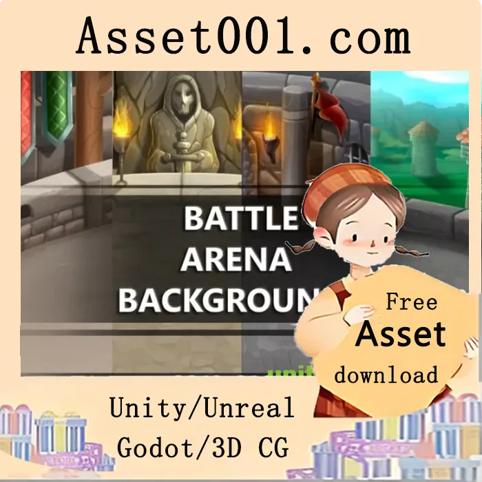 城堡对决竞技场资产包：4款高质量战斗背景场景|Castle Battle Arena Asset Pack