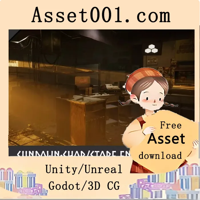 Unity废弃市场/小卖部环境包：支持实时光照的模块化商店场景|Sundown:Shop/Store (Modular Shop, Supermarket, Convenience Store) v1.0