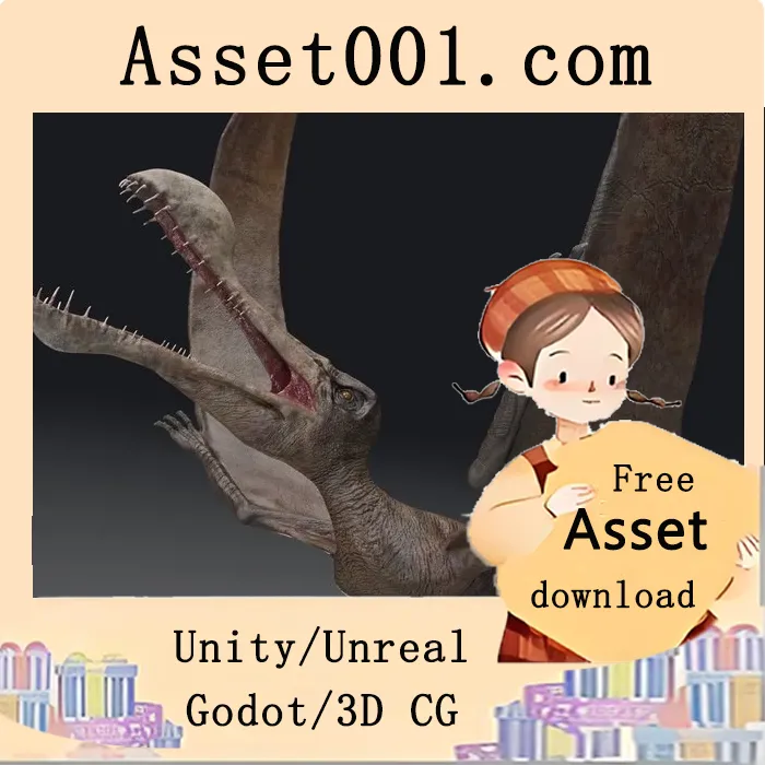 Unity 4.26+ 支持 PBR 的真实感生物模型下载与使用指南|Tropeognathus 4.26+