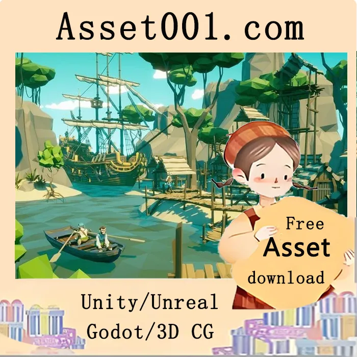 POLYGON海盗包4.27+：丰富的海盗世界资产包|POLYGON - Pirate Pack 4.27+