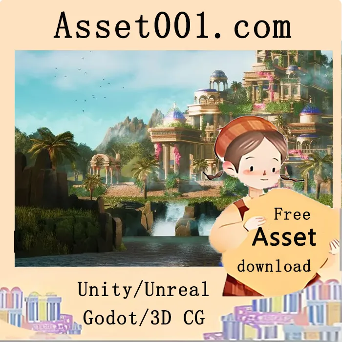 Stylized Paradise Gardens (w Characters and Modular)