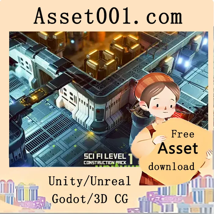 科幻风格场景构建包：快速创建科幻级场景|Sci Fi Level Construction Pack 1 v1.2