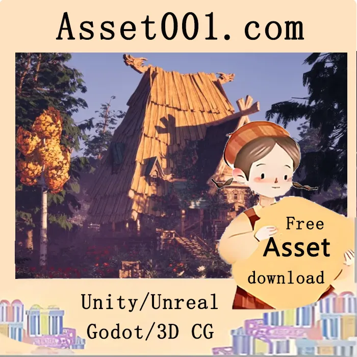 奇幻斯拉夫木屋环境包：打造沉浸式东方欧洲风格世界|Fantasy Slavic Hut Environment 5.6