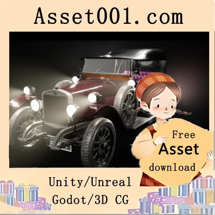 Driveable Classic Car / Vehicle (Rigged Customizable) ( Driveable Classic Car )