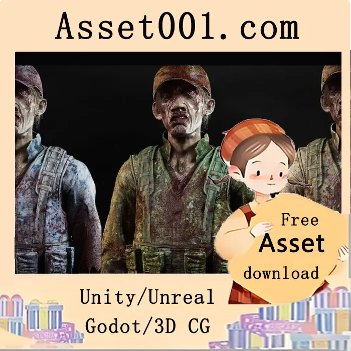 可配置的僵尸资产包：支持无限随机生成的独特僵尸角色|Zombie - Army Soldier v4.27+