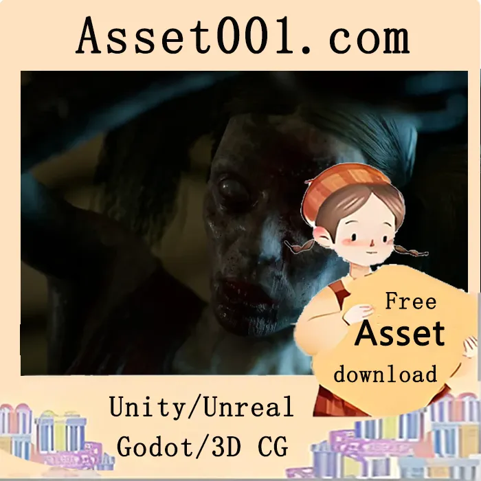 可随机生成的僵尸资产包：支持无限变体与物理拆解的完整解决方案|Zombie - Starved Female (Cheerleader) v4.27+