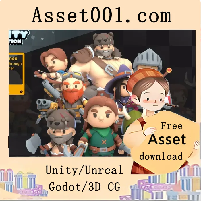KayKit冒险者角色包（Unity版）——6个低多边形 stylised 可动画角色资产|KayKit - Adventurers Character Pack v2.0.1 (09 Dec 2025)