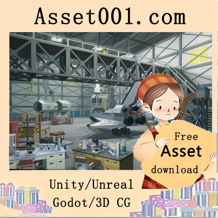 Unity太空内饰卡通资产包 v1.0|Simple Space Interiors - Cartoon Assets v1.0