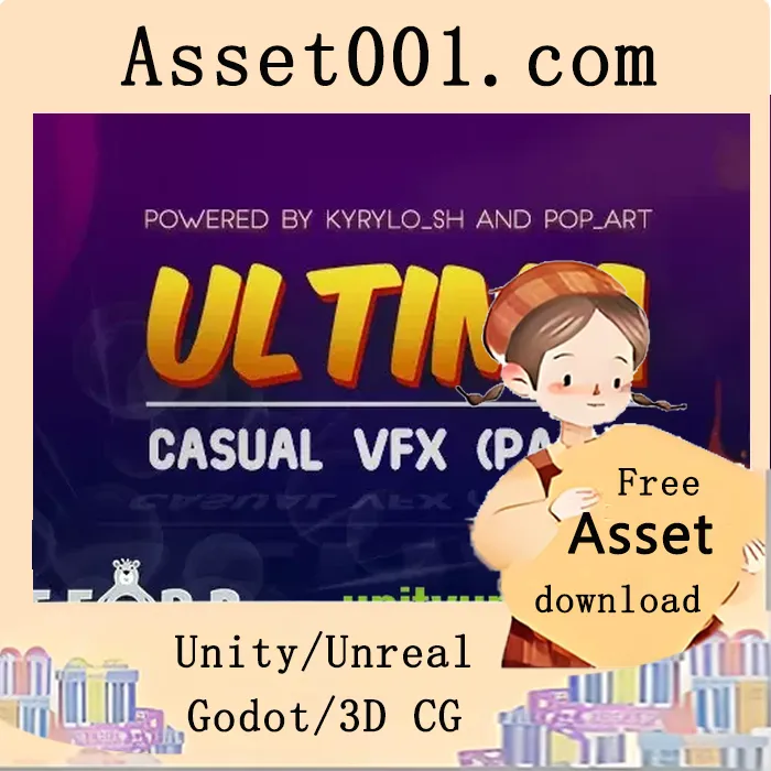 Ultima Casual VFX包：70+高质量休闲特效预制件，支持2D/3D且优化适用于移动端|Ultima casual VFX (pack 1) v1.0