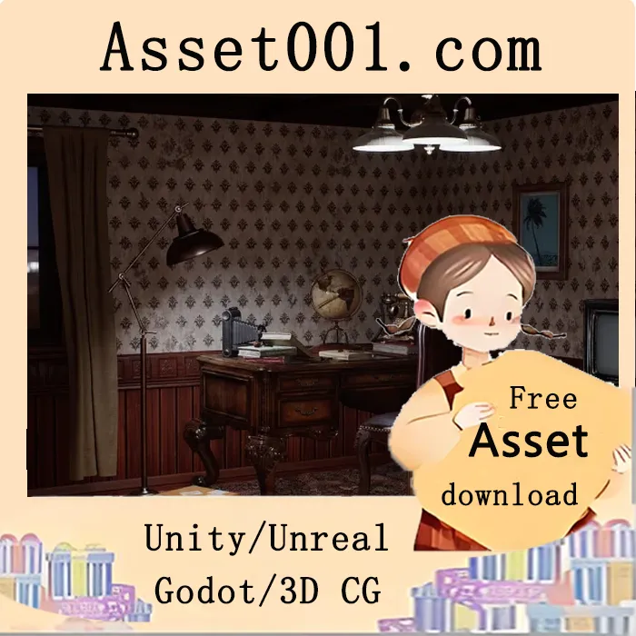 复古室内资产包：包含72个独特模型，AAA品质，游戏优化-ready|Vintage Room ( Vintage Room Retro Interior Antique Vintages Antique Old Classic) v4.19+