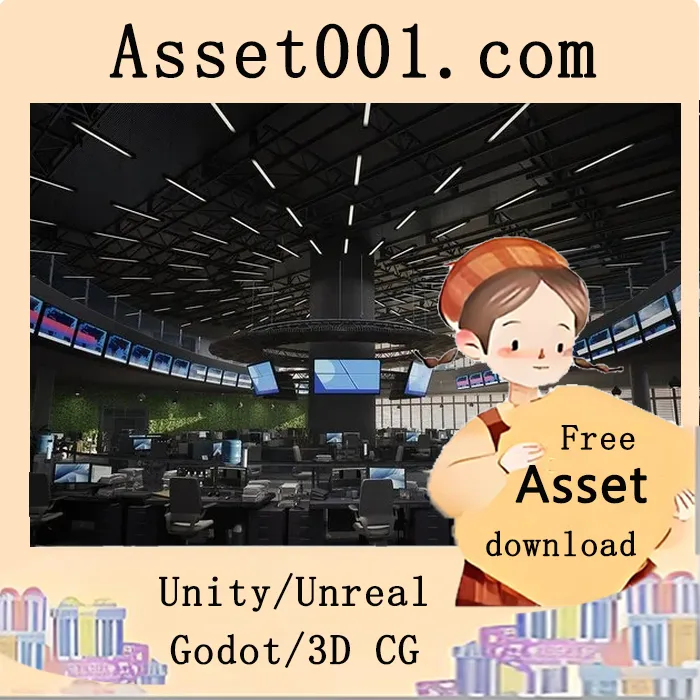 Unity场景资源：新闻室环境3D建模与细节展示|The Newsroom Environment ( Newsroom Newsroom Office News Paper Interior 3D ) 5.0+