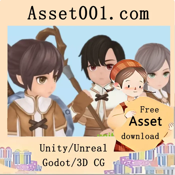 手绘风格角色包：适用于奇幻游戏的战士、弓箭手、法师角色|ATART Character Bundle v1.0