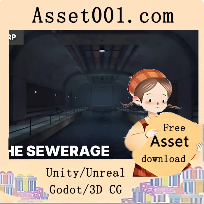 Unity URP工业地下环境包：60+模块化预制件打造沉浸式隧道场景|The Sewerage - Underground Sewer Tunnels Corridors URP v1.0