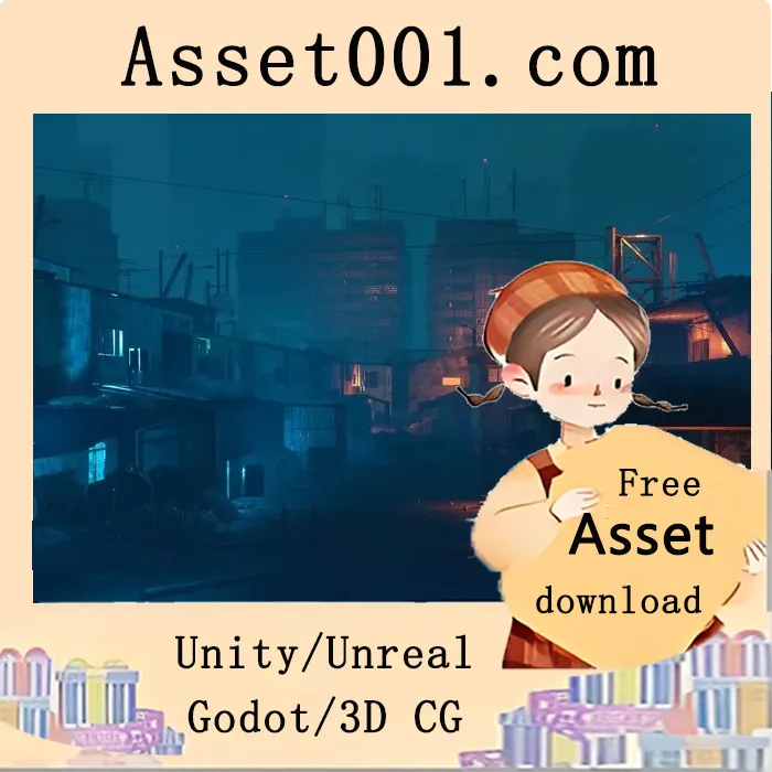 Unity 6 HDRP 风格末日废墟街区环境包：含195个独特模型|Future Slums Abandoned /Post-ApocalypticDistrict (Unity 6 HDRP)