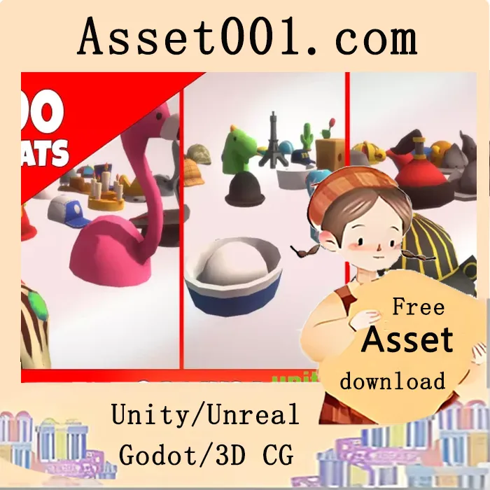 Ultimate Low Poly Hats Bundle v1.0