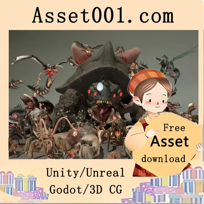 怪物完整包 Vol.1 至 Vol.6 全30个模型合集|MONSTER FULL PACK VOL 1