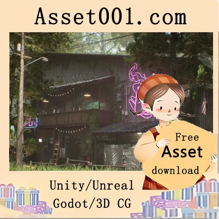 Forest Bar (模块化) 471个网格模型，由LUMEN照明实现|Forest Bar MODULAR LUMEN v5.2+