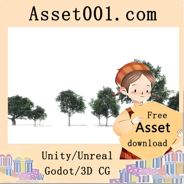 Unity maple树资源包：8棵可编辑枫树，含碰撞、弯曲优化与高画质材质|Maple Trees Package v1.1