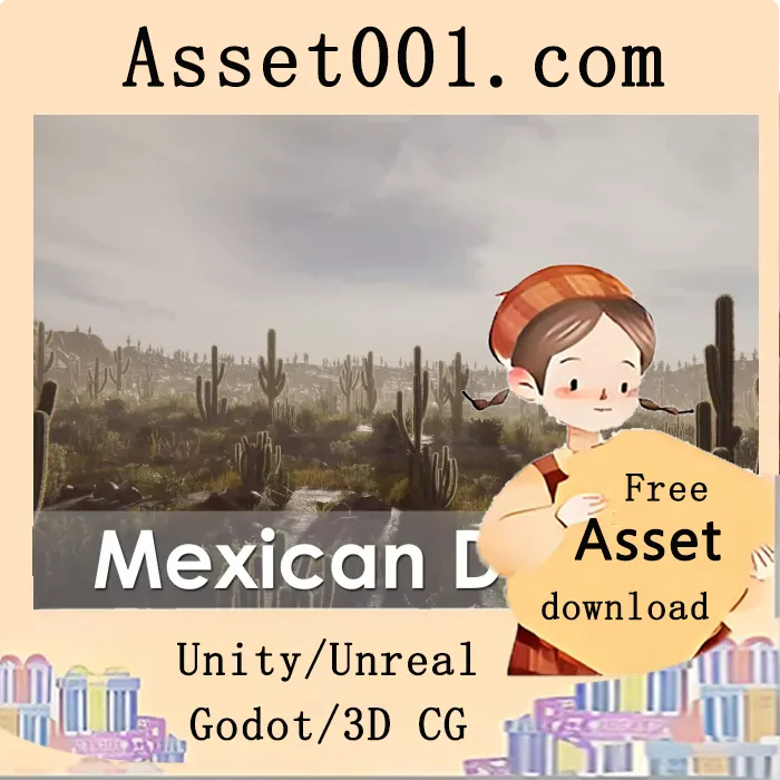 Unity沙漠植被包：32种植物与35种仙人掌，4K高清材质，支持植被引擎集成|Mexican Desert Vegetation v2.2