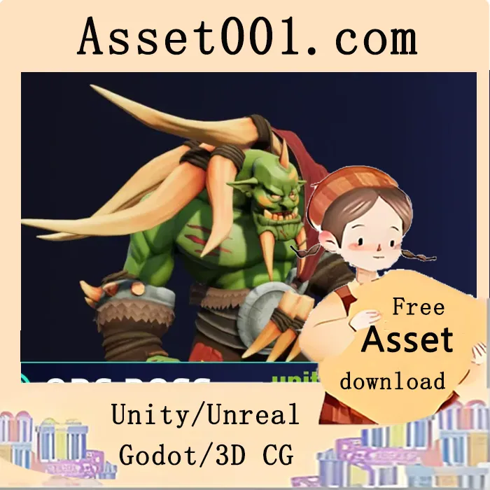 Stylized Orc Boss - RPG NPC v1.0