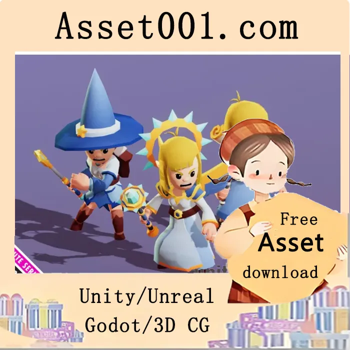 Female Mage Modular Pack 01 Cute Series v1.0