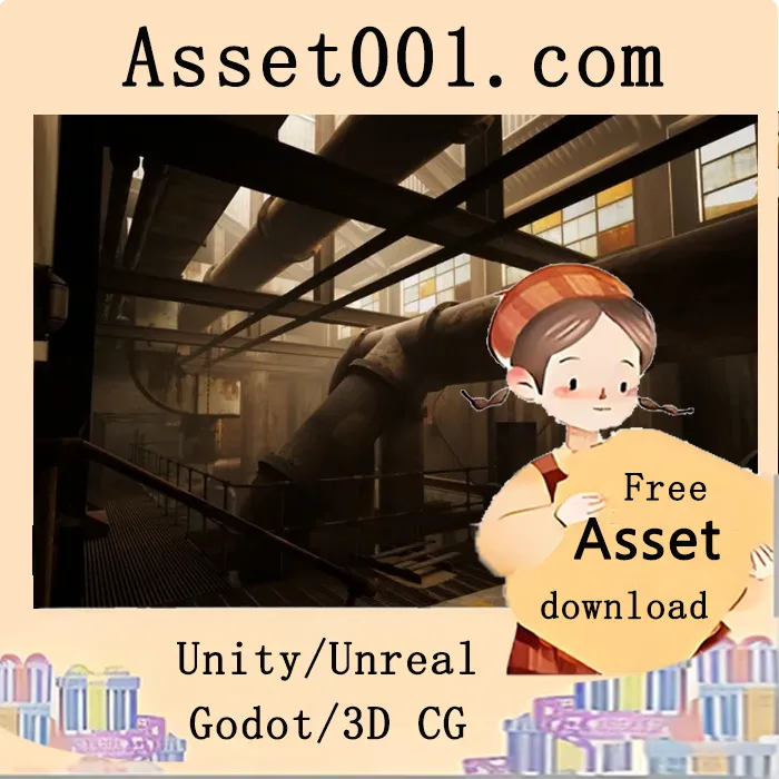 工业风模块化建筑场景技术详解|Abandoned Industrial Stairwell v4.21