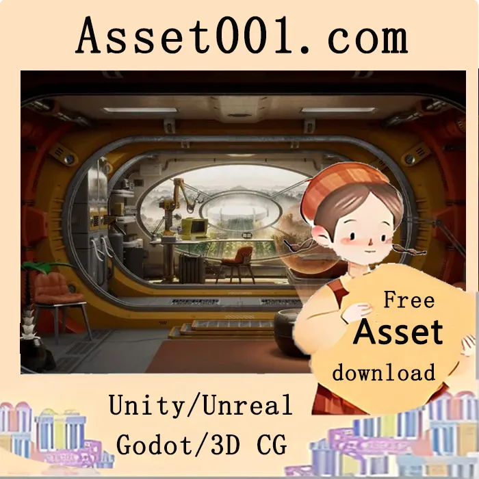 复古科幻研究舱环境包：84个优化模型构建沉浸式未来实验室|Retro Sci-Fi Research Cabin Environment 5.7