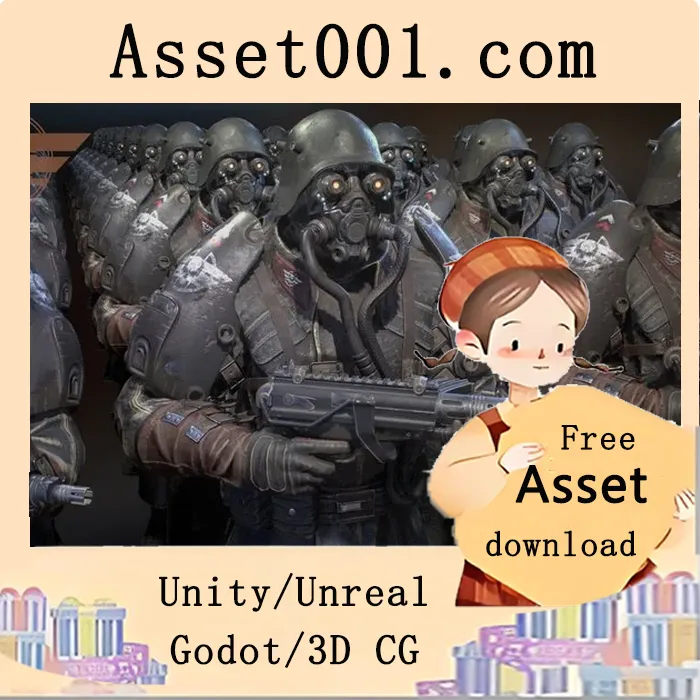 Dystopia士兵角色包：含武器与APEX布料物理效果|Dystopia Soldiers (Pack)