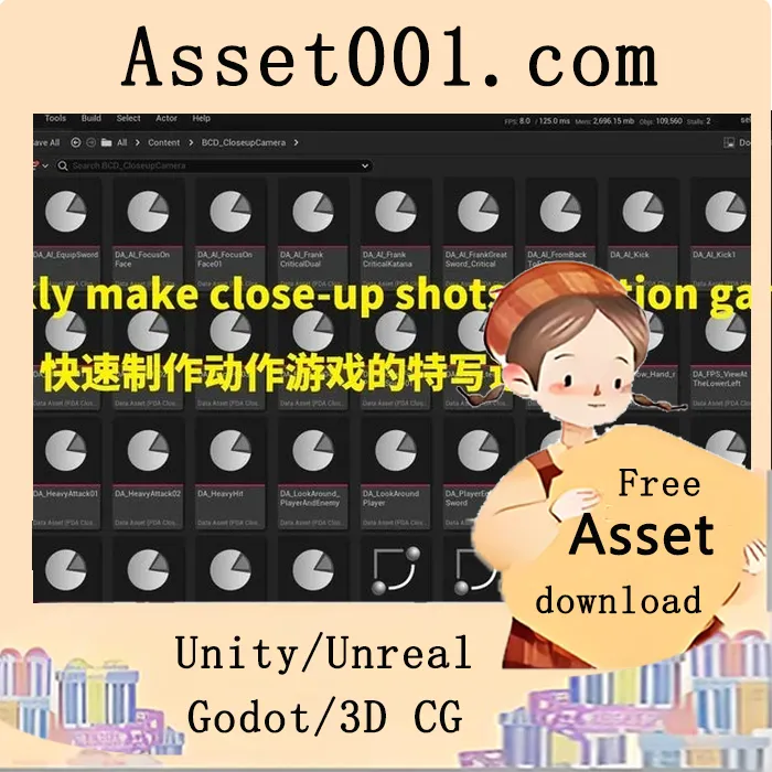 基于数据驱动的近距离摄像机工具详解：实现灵活且高效的战斗镜头效果|BCD Closeup Camera 5.6