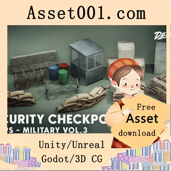 基于虚幻引擎的军事物资项目 - 高清AAA级资产包|Military Supplies - VOL.3 - Security Checkpoint v4.27+