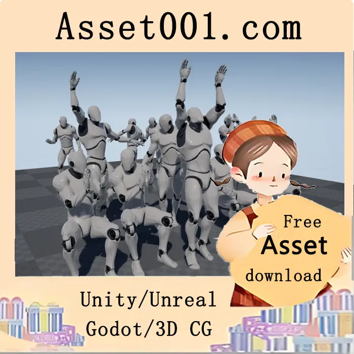 Unity体育场人群动画包：包含108种生动互动动作|Crowd Stadium - Mocap Pack v2.0 (4.10+)