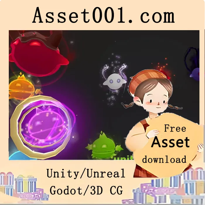 Unity引擎中可爱又灵活的3D伙伴角色介绍|Cute Hovering Companions v1.0