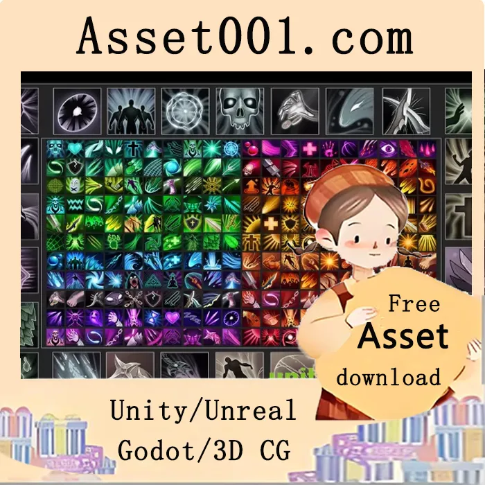 500技能图标卷宗2：618幅手绘技能图标，支持颜色变体与多种职业类型|500 Skill Icons vol.2 v1.1