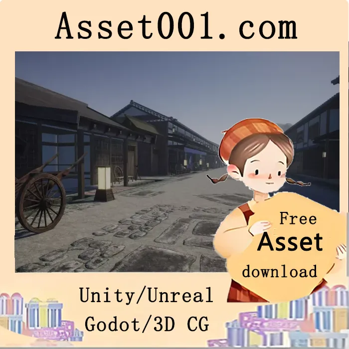 日本风模块化村舍建筑包，含200+可组合部件与PBR材质|Japanese Village Kit v2.4