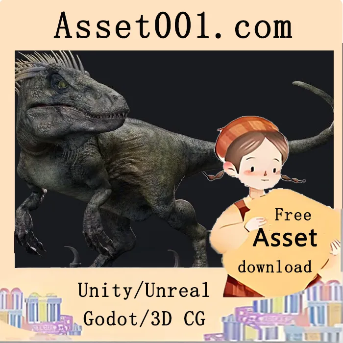 UtahRaptor 5.0+ 模型 - 真实恐龙系列（支持PBR，7种皮肤颜色）|UtahRaptor 5.0+