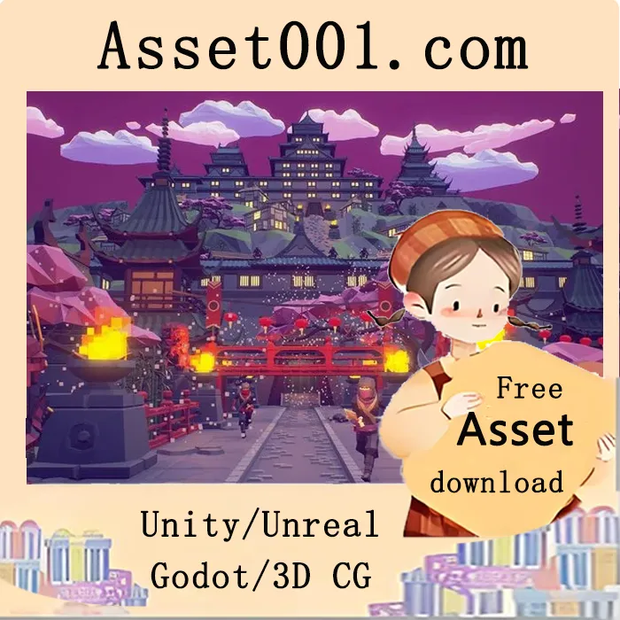 POLYGON - Samurai Pack 4.27+：奇幻低多边形风格游戏资源包|POLYGON - Samurai Pack 4.27+